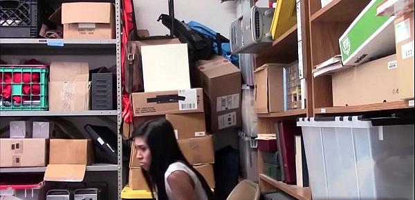  Cute asian shoplifter was caught and gets punish fucked